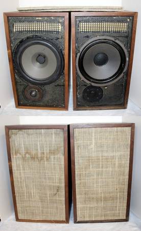 Photo Dynaco A25 Speakers  Working  Need Restoration $199