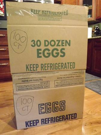 Photo 200 New 30 Count Egg Crates $40