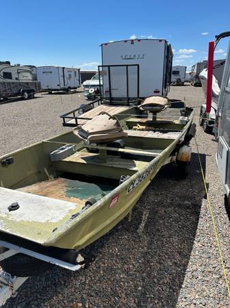 Photo 14 ft Flat bottom Jon boat-aluminum $800