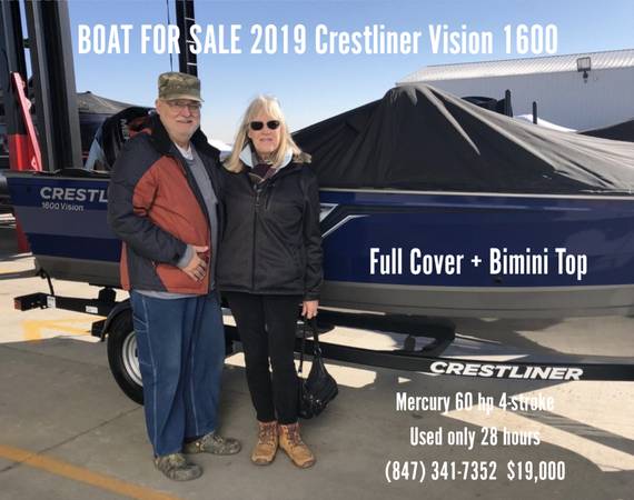 2019 Crestliner Vision 1600 $19,000