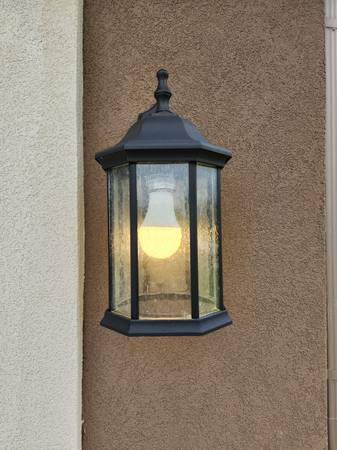 Photo 3 Black Wall Mount Lights Lantern Porch Exterior Outdoor Light Fixture $35
