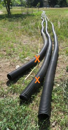 Photo 4 Solid Corrugated Drain Pipe -100 ft $75