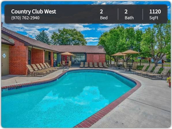 Photo Amazing amenities can be yours at Country Club West 2 bed, 2 bath $1,575