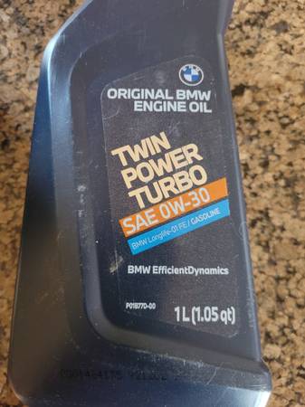 Photo BMW Twin Turbo 0W-30 Motor Oil 8 Liters $50