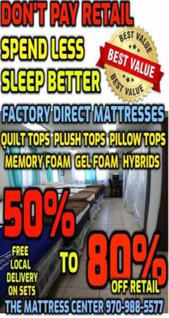 Photo DONT PAY RETAIL50 to 80 OFF QUEEN FACTORY DIRECT MATTRESS SHOWROOM