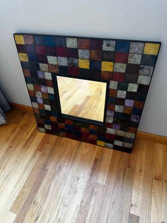 Photo Free mosaic tile mirror from pier one