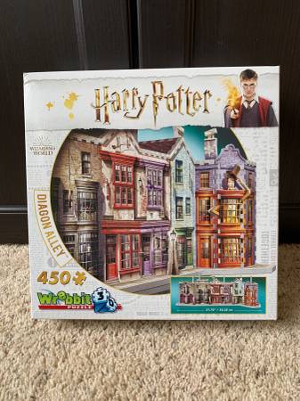 Photo Harry Potter Diagon Alley 3D Jigsaw Puzzle, 450 Piece, New $35
