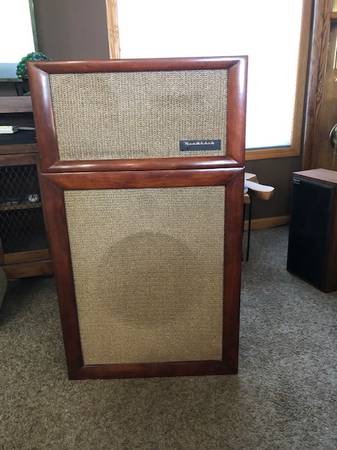 Photo Heathkit Mid-50s Mono Hi-Fidelity SS1 and SS1-b Matched Speakers $600