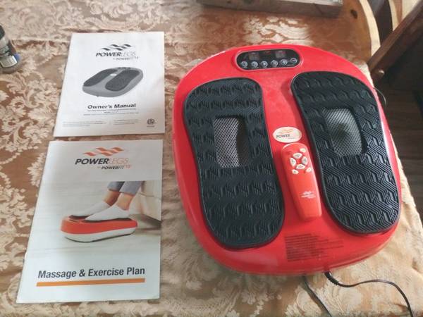 Photo Powerlegs by powerfit Vibration and Acupressure Foot Massage Massager $60