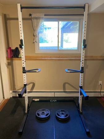 Photo Squat rack, weights $200