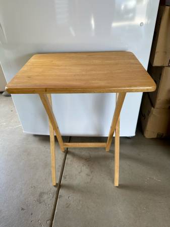Photo TV Tray  Desk  Table - Wood, Collapsible $37