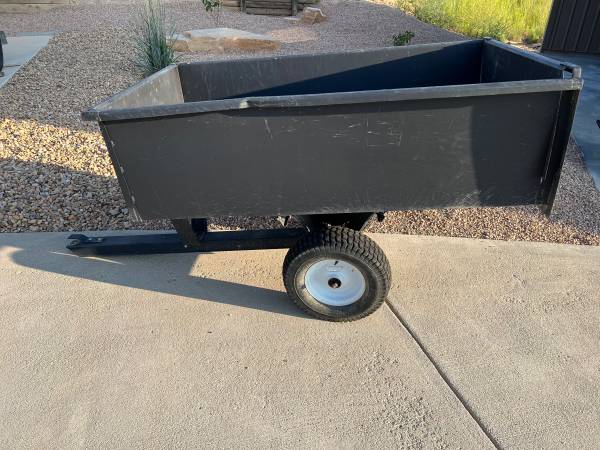 Photo Tow-behind dump cart trailer $45