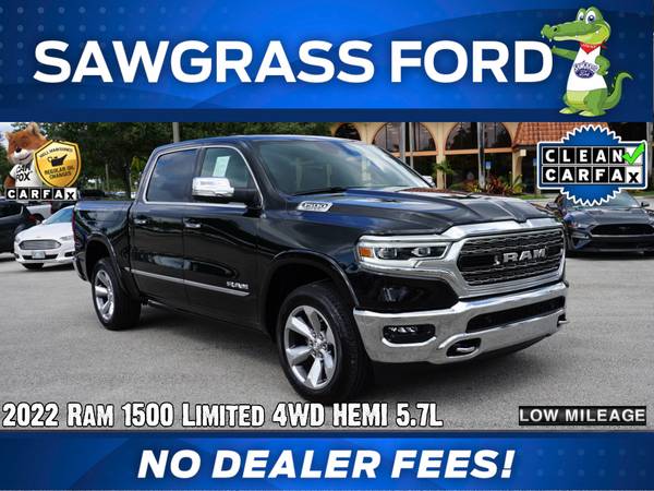 Photo 2022 Ram 1500 Limited 4WD HEMI 5.7L - Stock  86865AA - $59,000 (954-851-9084)