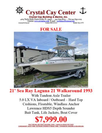 Photo 21 Sea Ray Laguna Walkaround 1993 Boat and Trailer $7,999