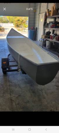 Flatback canoe river boat gheenoe style boat no title $650