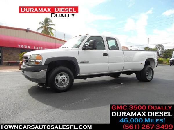 Photo GMC Sierra 3500 DUALLY EXTENDED CAB 4 Door DIESEL Pickup Pick up Truck - $31,000 (Towncarsautosesfl.com)