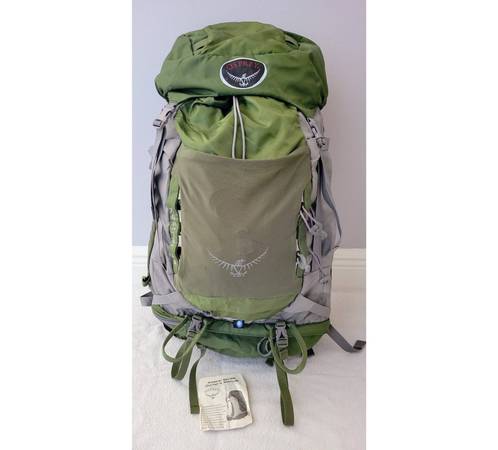 Osprey Kestrel 48 Hiking Backpack Green Gray, Size ML $135