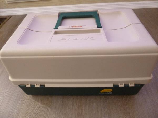 Photo Plano Large Fishing Tackle Box With Extras $50