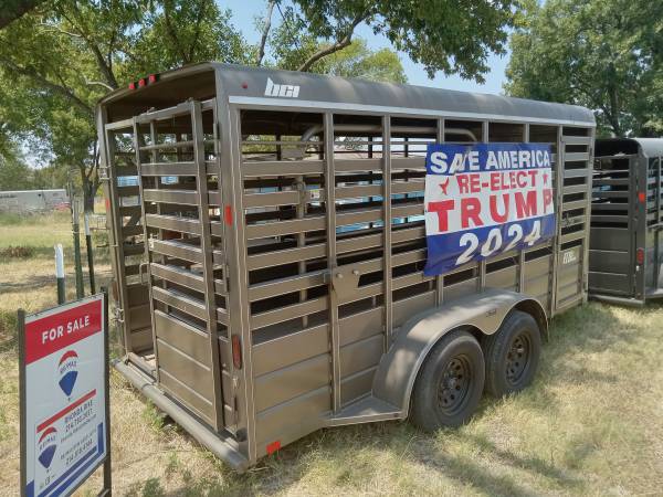 Photo 16 ft stock trailer $8,995