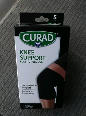 Curad Knee Support Elastic Compression Brace, New, Small $3