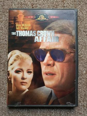 Photo DVD The Thomas Crown Affair (1968, Steve McQueen) - Lightly Used $3