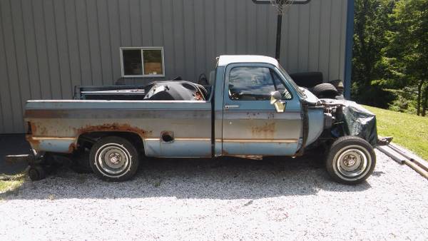 1983 CHEVROLET C10 ROLLING CHASSIS + MISC. 83-86 CHEVROLET TRUCK PARTS - $900 (EMMITSBURG ...