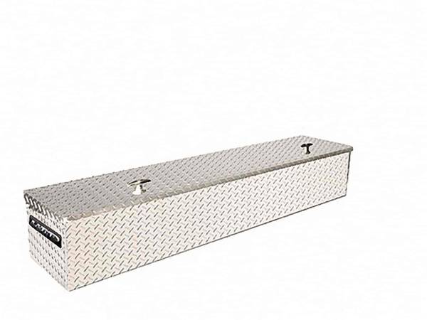60 flush mount side tool box brite aluminum New display models $250
