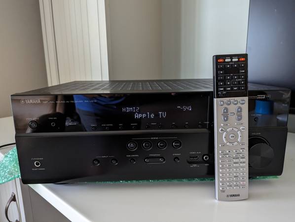 Photo Yamaha Home Theater Receiver, DVD Smasung Blu-ray, Klipsch Speakers, $100