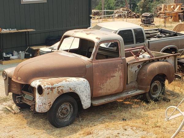 Photo 1953 Chevy 3100 Short bed  Frame - $8,500 (California Hot Springs)