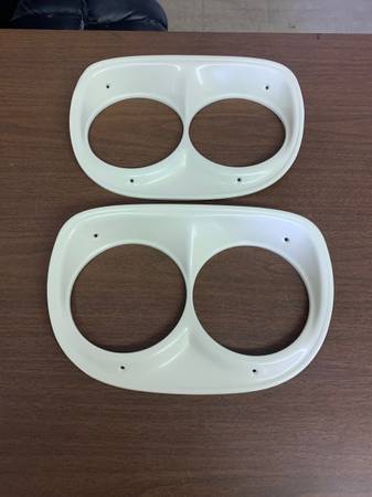 Photo 1958-1959 Chevy Apache Truck Factory Headlight Bezels $79