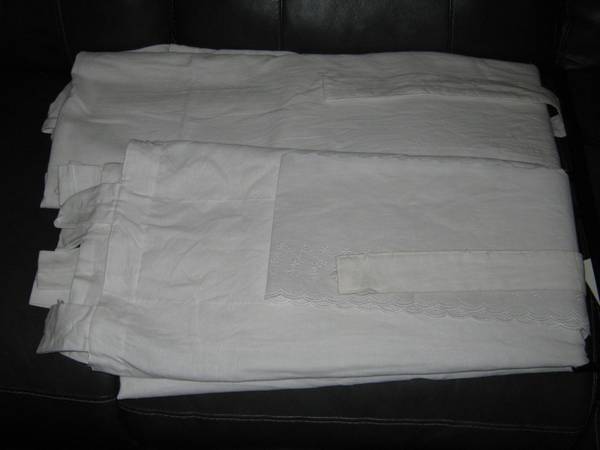 Extra Long Extra Wide Linen Drapes $25