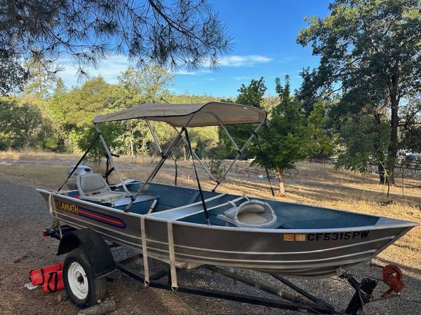 Klamath 14 Lake Boat  Pleasure  Fishing w trailer $6,800
