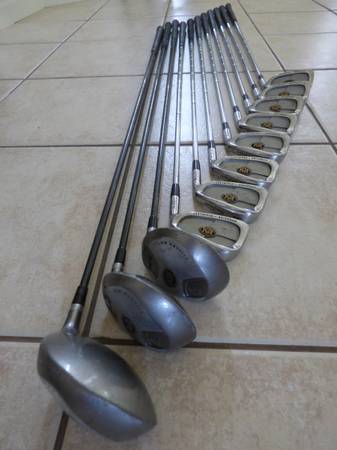 Photo MacGregor RPM Oversize Golf Set 3,4,5,6,7,8,9,PW, Driver  Woods 1,3,5 $125