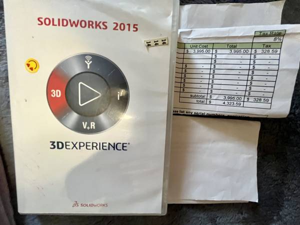 Photo Solidworks Standard 2015 $999