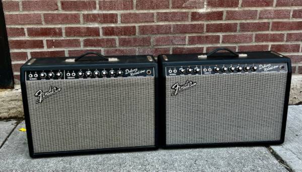 Photo TWO FENDER DELUXE REVERB 65 REISSUES $1,750