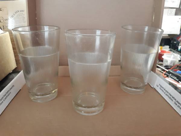 Photo 1930 Soda Fountain Malt Glasses - Matched set of two $35