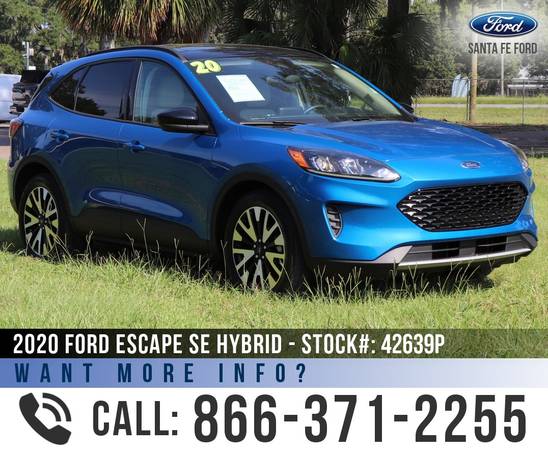 2020 FORD ESCAPE SE SPORT HYBRID *** Cruise Control, Remote Start