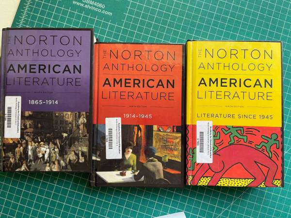 Photo Norton Anthology- American Literature 9th edition $35