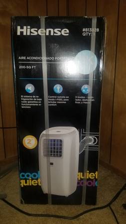 Photo NIB Hisense Portable Air Conditioner 8000 btu $175