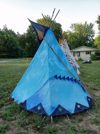 Photo 10 ft. Tribal Tipi Complete with poles $500