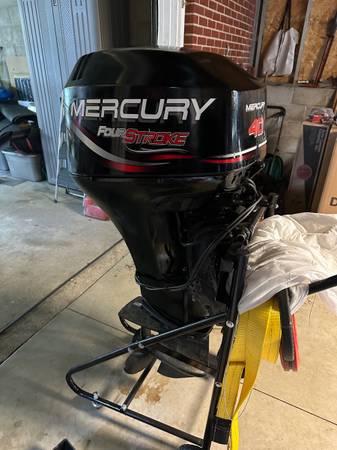 Photo 40 hp Mercury Four Stroke outboard motor $4,500