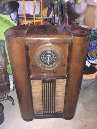 Photo Antique Grunow Radio Teledial Model 1297 $125