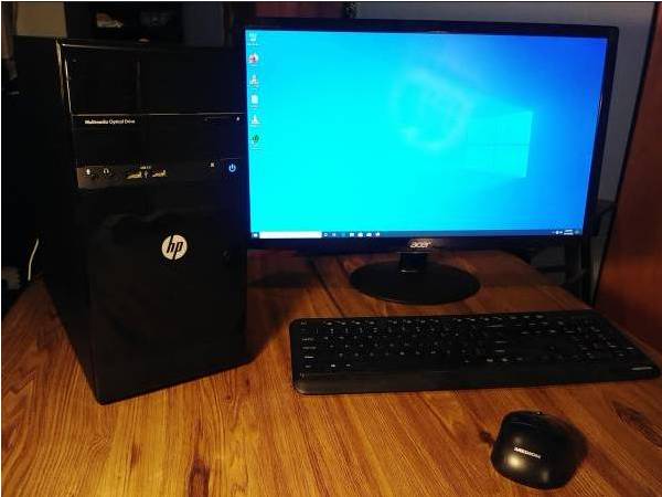 Photo Hp PCBuilt-In Wi-Fi Win10 i5core PC 500GB Hard Drive 3.20GHz. 6GB RAM $140