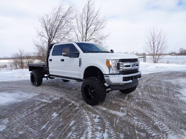 Lifted 2017 Ford F250 Super Duty Supercrew 4x4 with Flatbed - $37500 ...