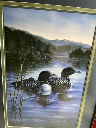 Loons Lake of the North Artwork $65