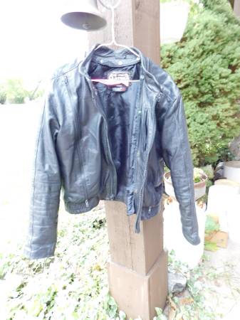 Pro Sports Size 44 Cafe Racer Motorcycle Leather Jacket $65