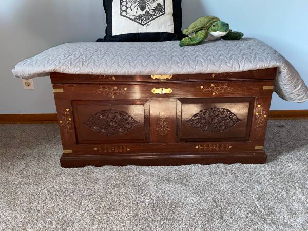 Photo Vintage Chest imported from overseas during military tour in 2008 $500