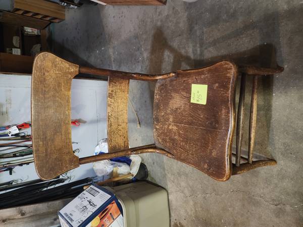 Old Wood Chair $15