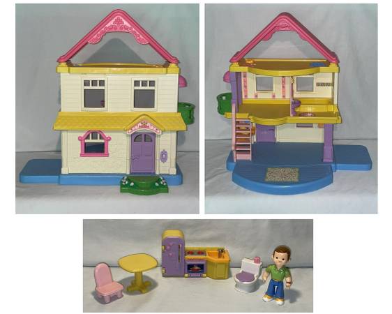 Photo Fisher Price My First Dollhouse (with extras) Mattel 2005 (J0236) $30