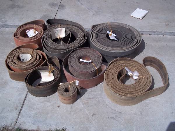 Photo Flat Belt Pulleys and Belts